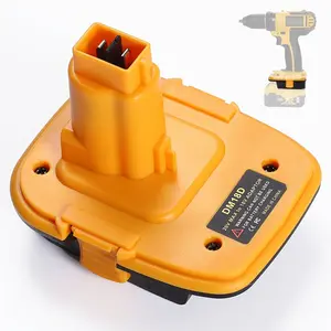 Extend Life of DeWalt 18V Tools | DM18D Battery Adapter Converter for DeWalt 18V Nicad&NiMh Battery Tool | Compatible with for dewalt 20V Li-ion and 18V Red Tools (M-W-KIE 18V) Li-ion Batteries (Adapter Only) Durable