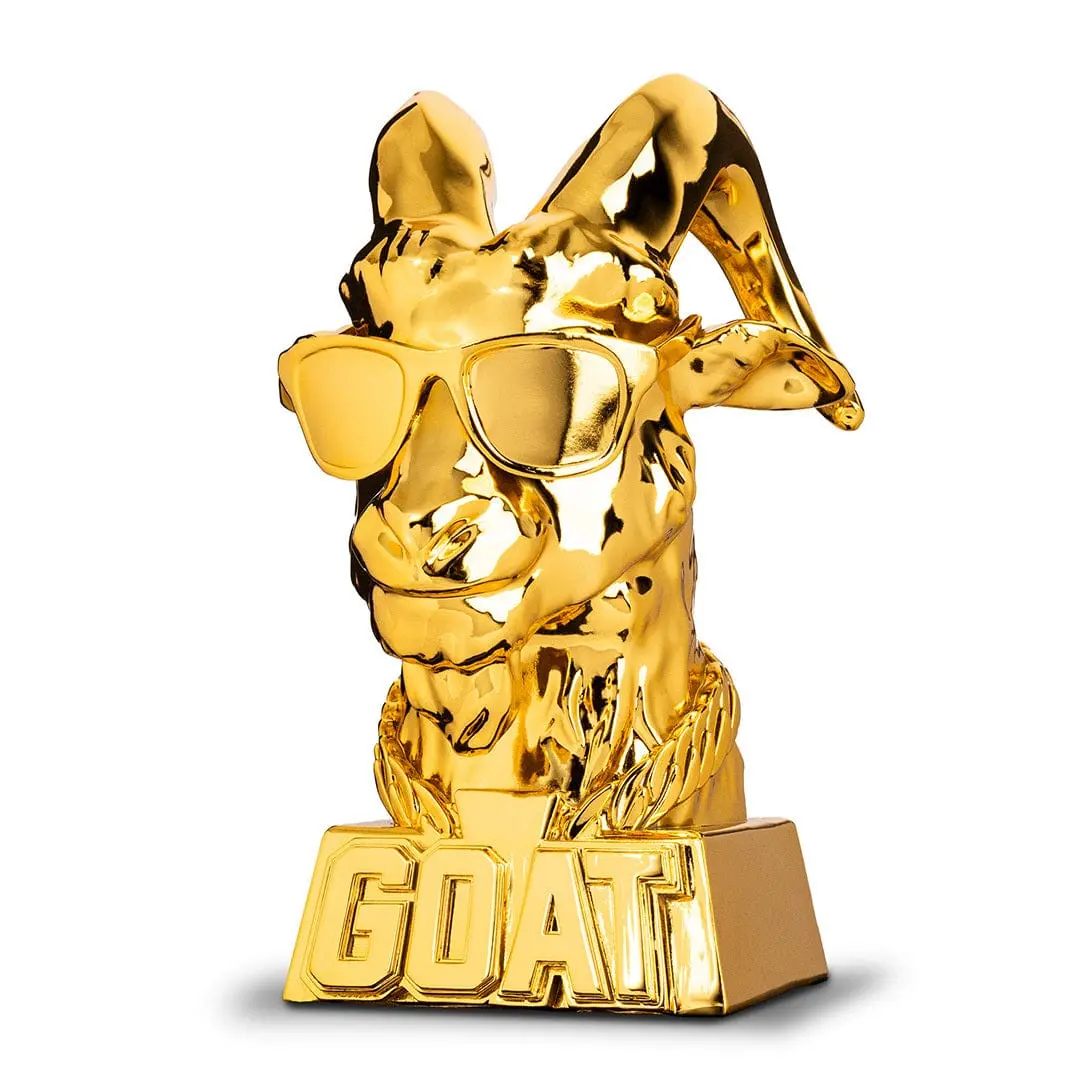 Greatest of All Time (GOAT) Trophy Award, Sports Trophy Statue for Collectibles Enthusiasts