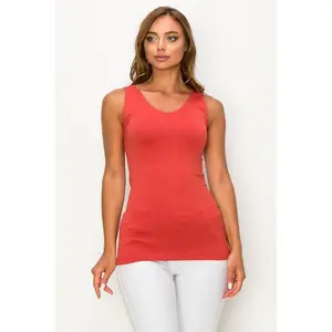 Reversible Seamless Tank - Burnt Sienna