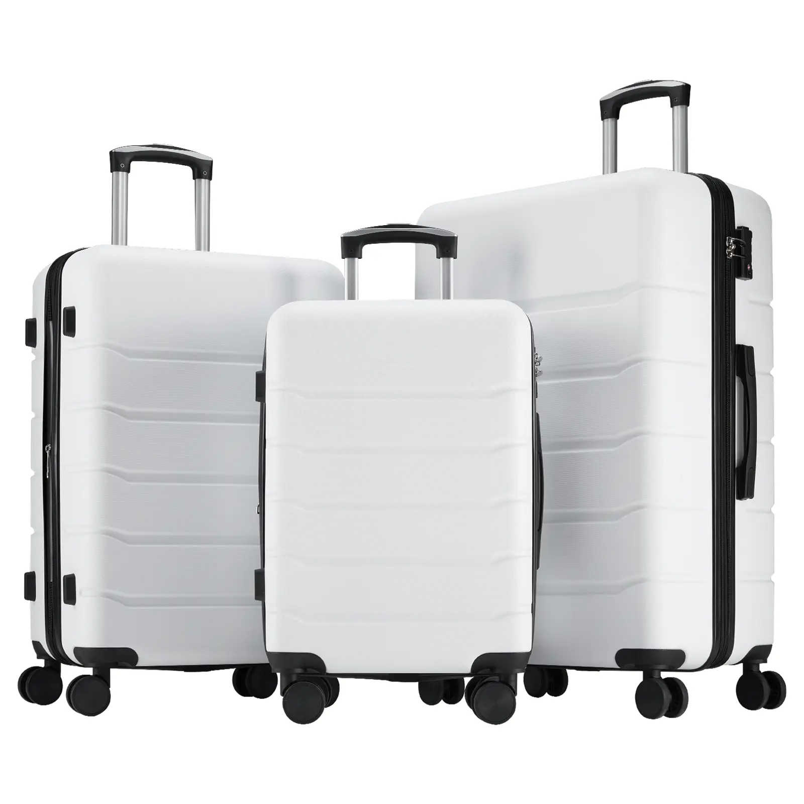 【Summer Sale】Travel Luggage, 20"/24"/28" Hardshell ABS Suitcase with Double Spinner Wheels, Lightweight Expandable Rolling Luggage with TSA Lock, Hardshell Abs Luggage