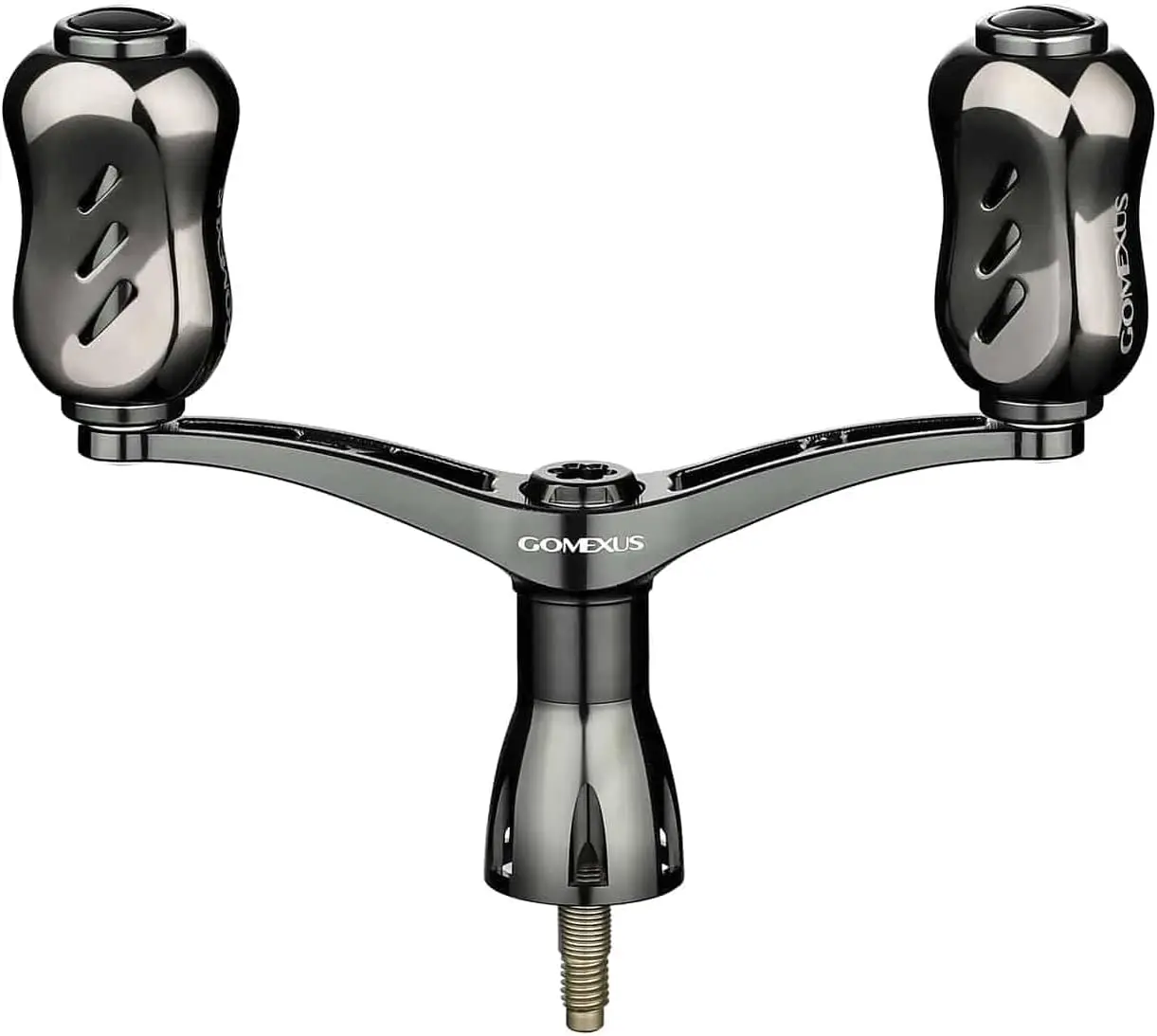 GOMEXUS Spinning Reel Power Handle 82mm with Titanium Knob – Compatible with Shimano Stradic / Vanford / Stella / Vanquish