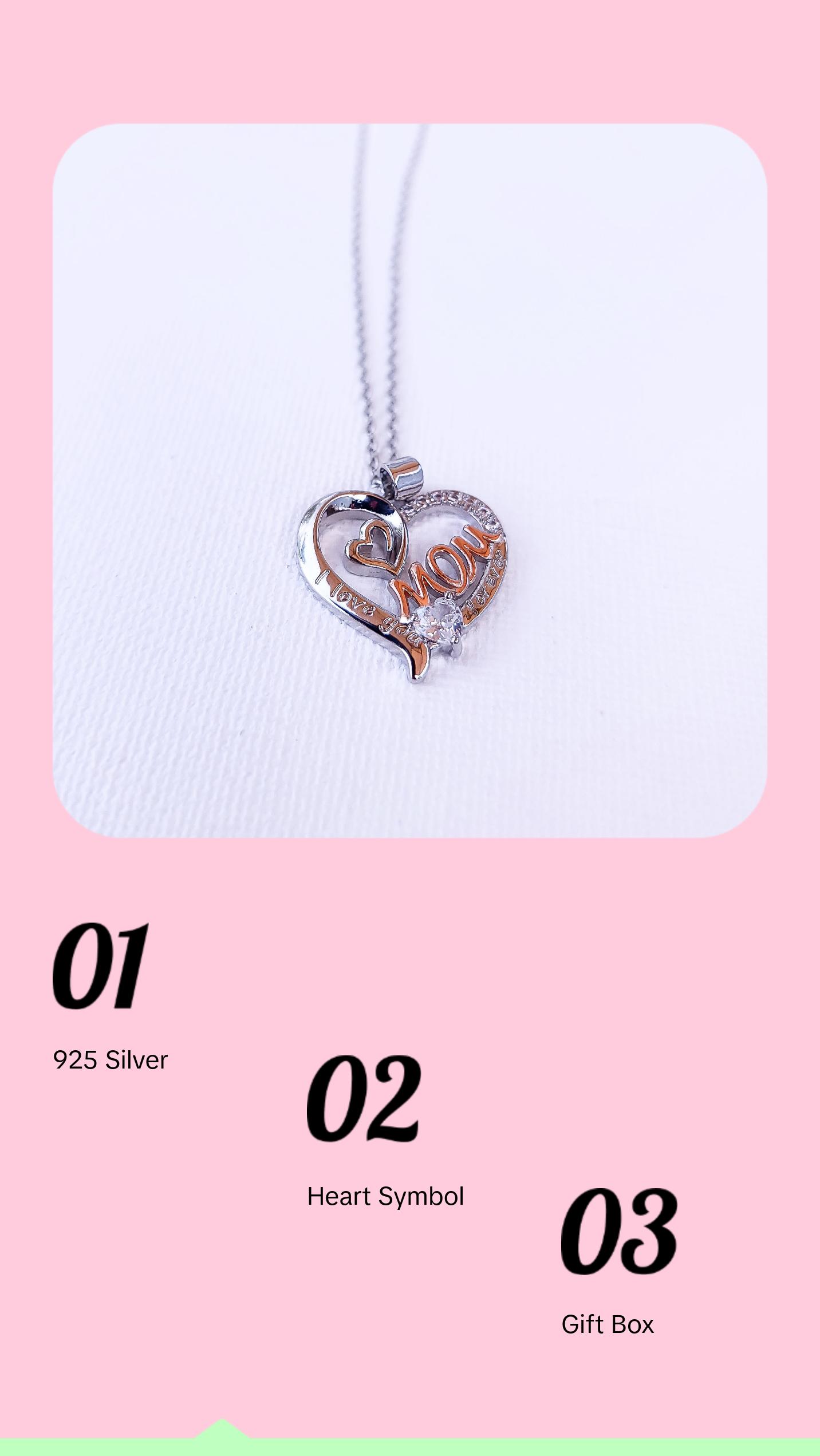 Heart Mom Necklace
