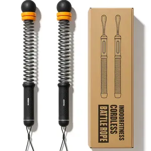 3rd Gen Cordless Battle Rope | Full-Body HIIT & Strength Training | Portable Home/Outdoor Use | FREE Wrist Guards Included