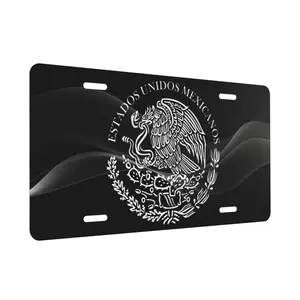 Eagle Michoacan Mexico License Plate Aluminum Metal Car Tag Novelty Home Decoration For Women And Men 6x12 Inch