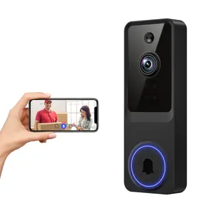 Wireless Video Doorbell Camera, Smart Security Doorbell Camera, 1080P, AI Human Detection , Night Vision, Instant Alert, Two Way Audio, 2.4G WiFi Only, Simple Installation and Rechargeable Battery, Cloud Storage, WiFi Camera