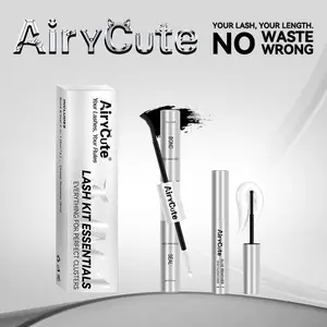 Airycute Lash Kit Essentials | Strong Hold, Waterproof & Remover-Safe for Flawless Lashes Latex-Free Waterproof Bond Seal & Remover for Sensitive Eyes - Biotin&VE Ingredients - Long Lasting Formula - Pool-Proof Rainy Day Proof