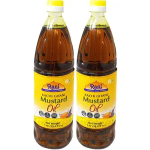 Rani Mustard Oil (Kachi Ghani) 33.8 Ounce (1 Liter) Pack of 2, NON-GMO | Gluten Free | Vegan | 100% Natural (Copy)