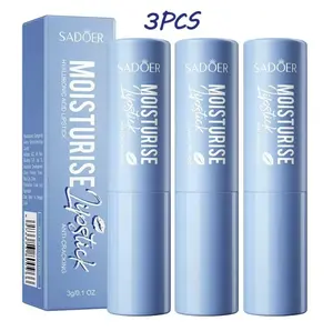 3pcs Hyaluronic Acid Lip Balm, Moisturizing Lipstickfor Dry Cracked Lips, Deep Hydrating Lip Care Balm,Reduce Fine Lines, Daily Lip Moisturizer Withhyaluronic Acid, Colorless Finish