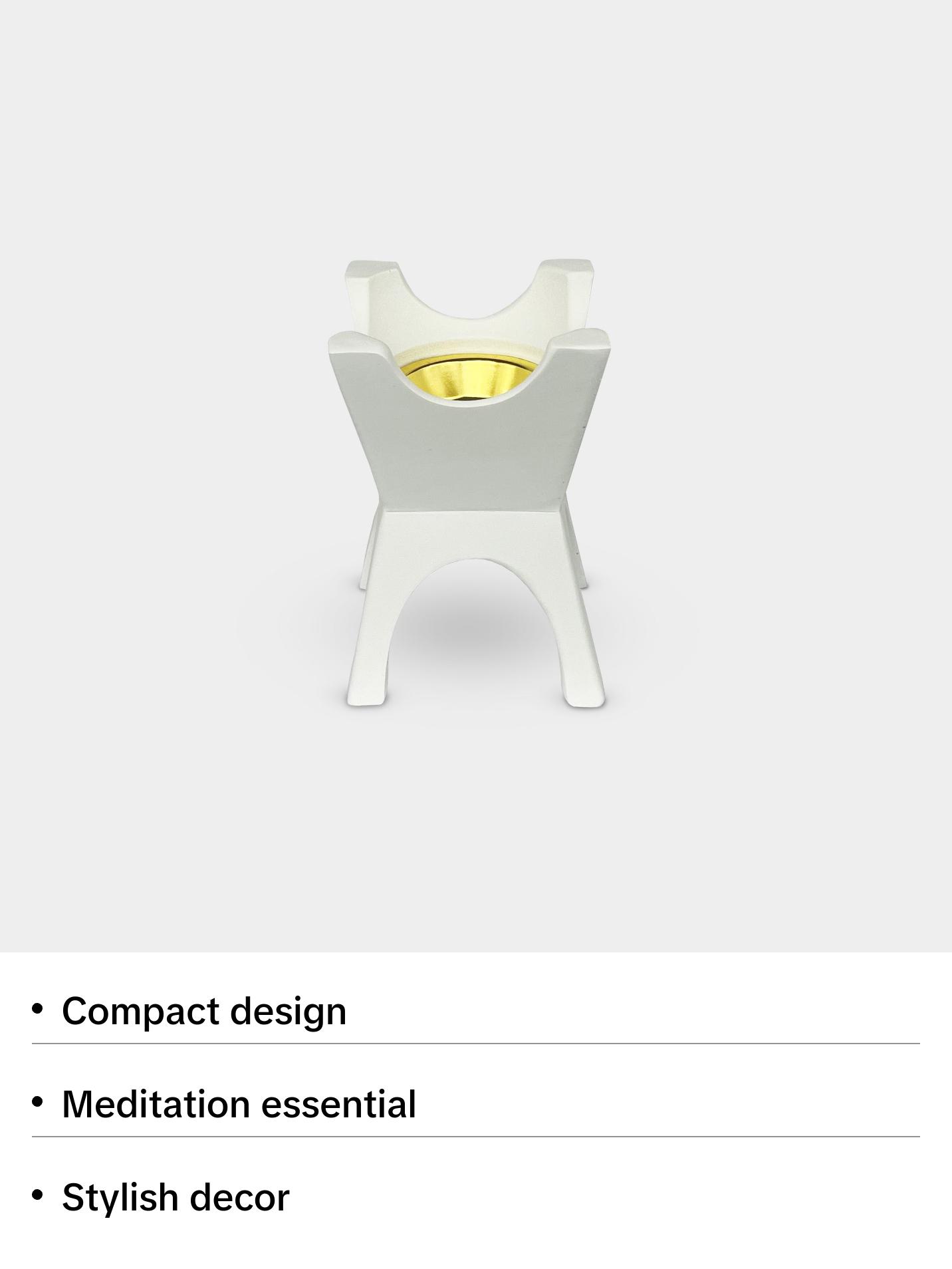 Compact Modern Incense Burner - Perfect for Home and Office Use