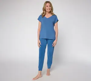 Barefoot Dreams Tall Modal Double V-Neck Dolman and CCUL Jogger