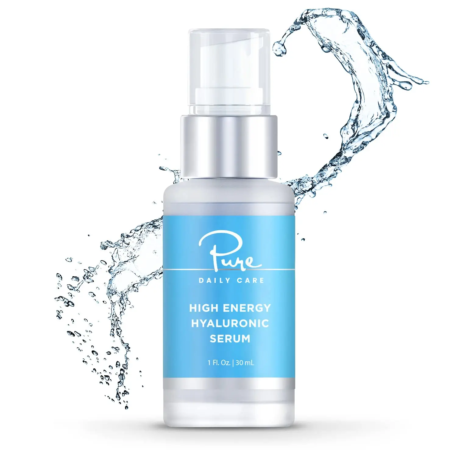 High Energy Hyaluronic Serum for NuDerma Wands by Pure Daily Care - Long Lasting Hydration and Plumping for Silky-Soft, Hydrated Skin - Moisture, Skincare Comfort Skin Repair