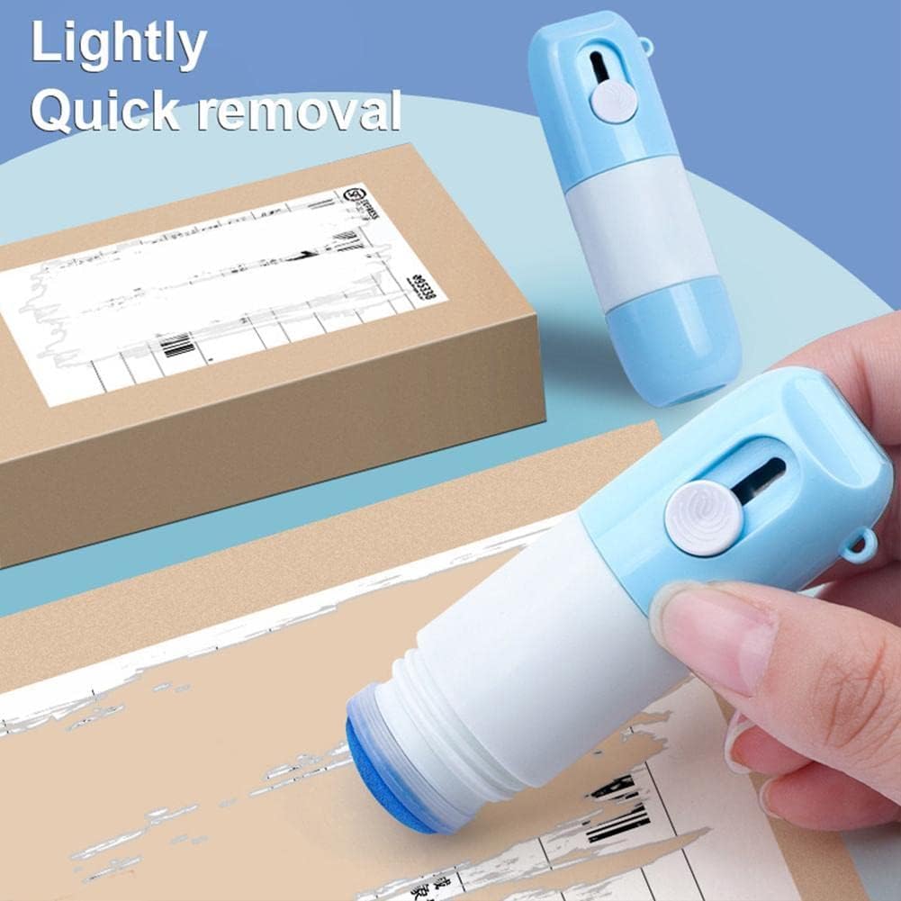 2-in-1 Thermal Paper Eraser Pen & Craft Knife, Receipt Text Fading Tool for Privacy Protection, Shipping Labels, Bills, Invoices, Returns, Price Tags, Gift Receipts, Office & School Supplies, Christmas Gift
