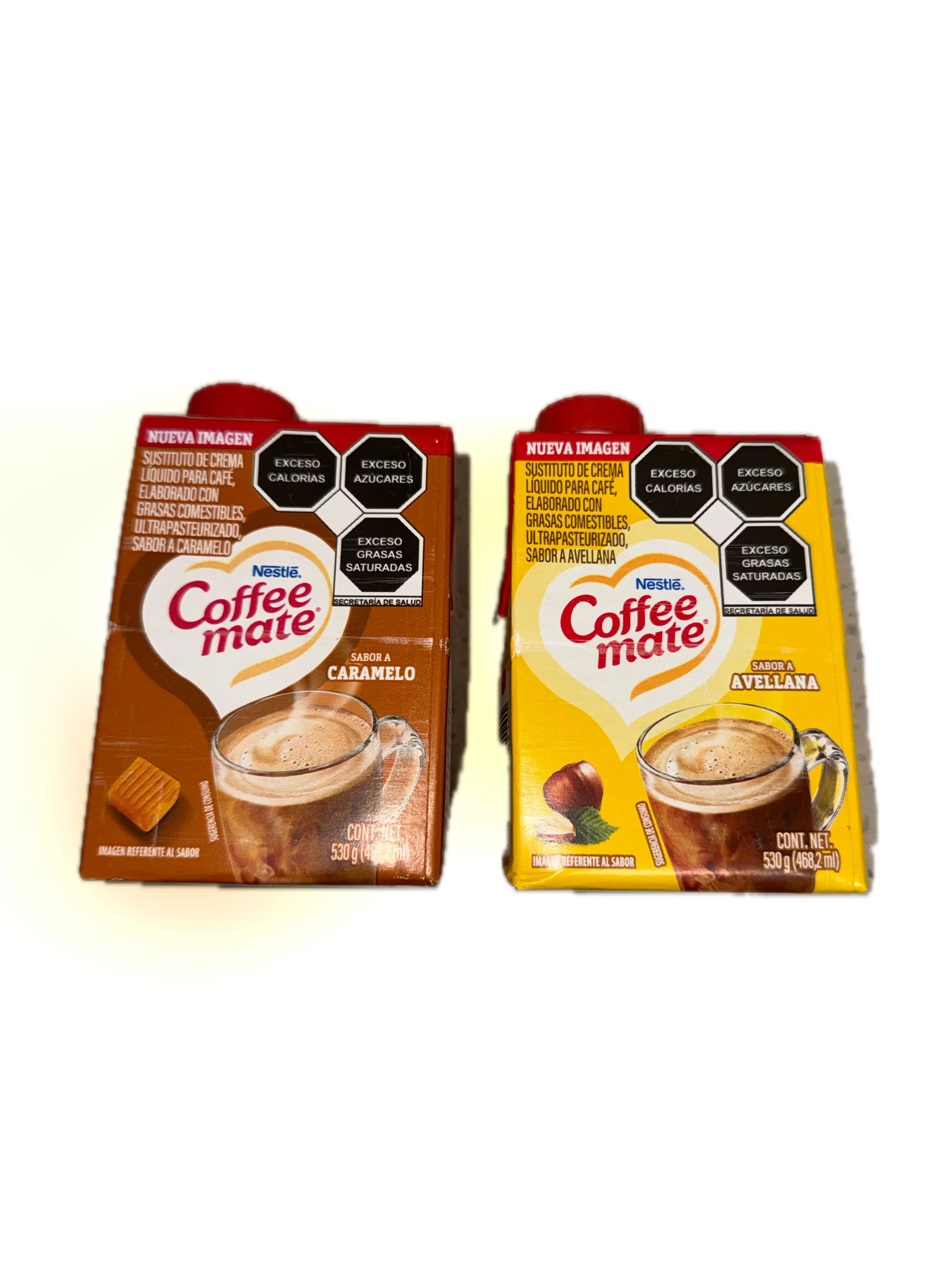 Nestlé Coffee mate Liquid Coffee Creamer 468.2 mL (15.8 fl oz) – Mexican Coffee Creamer – Choose Hazelnut or Caramel Flavor