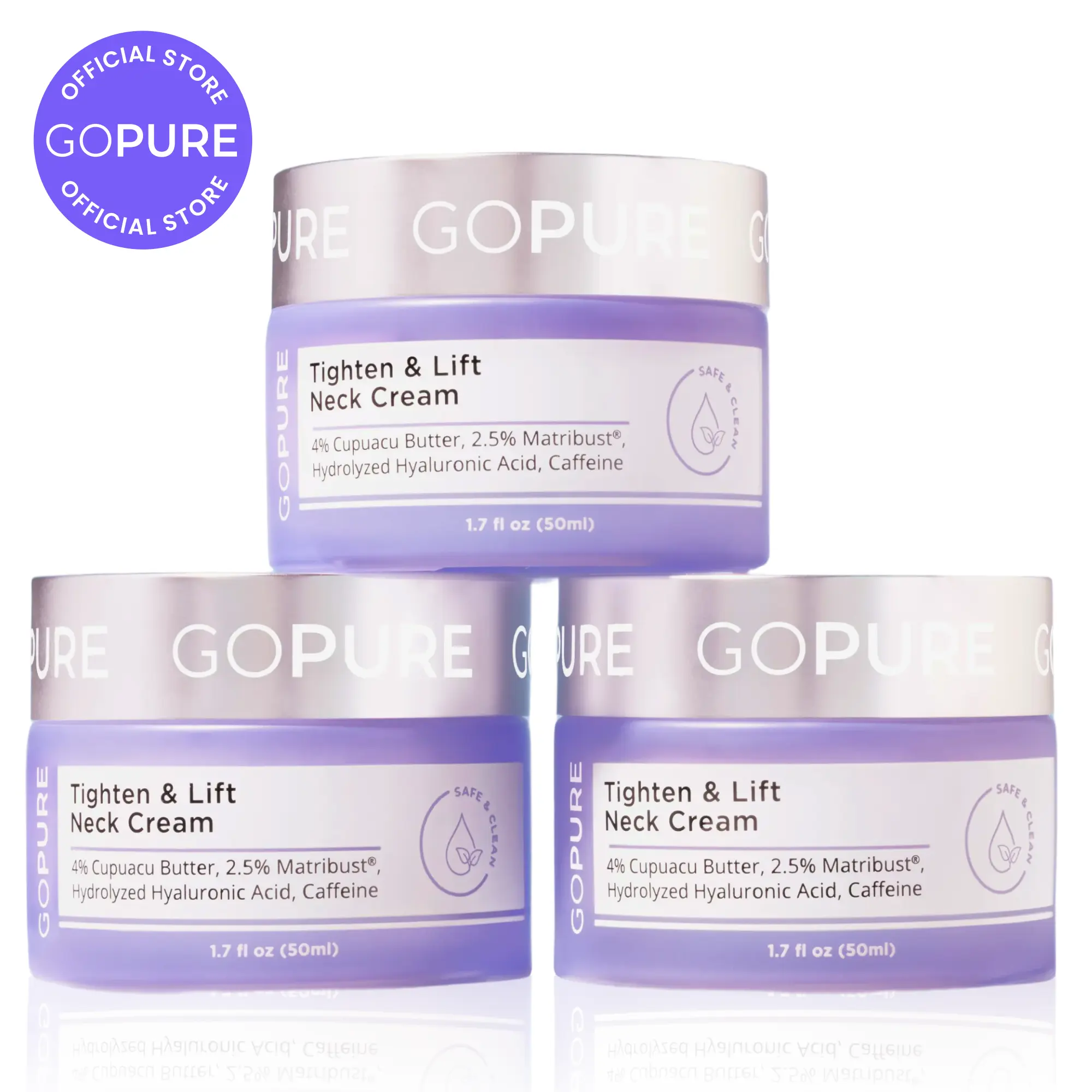GOPURE Tighten & Lift Neck Cream 3x Jar