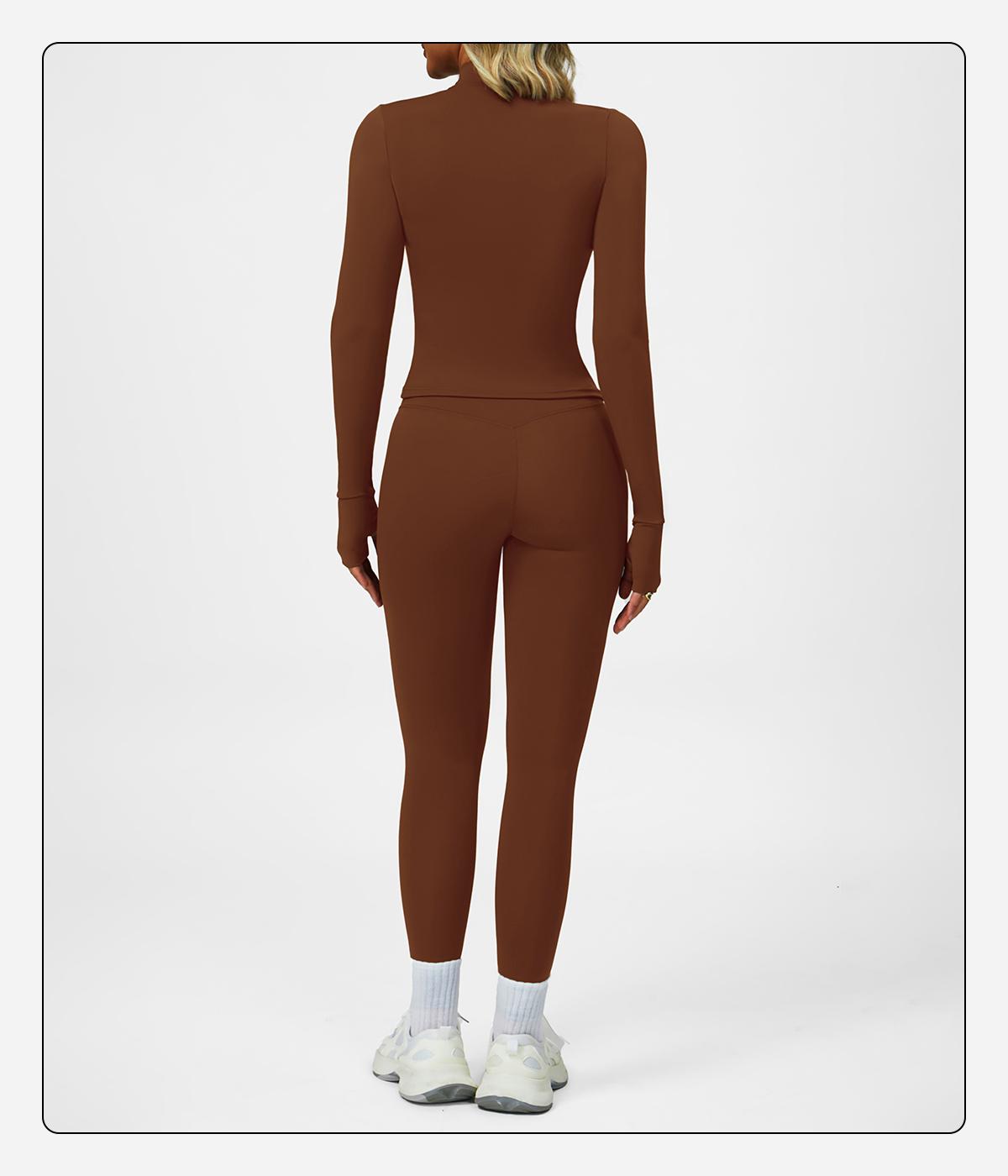 MFVIM Women's Fitness  3-Piece High-Waisted Leggings Top Jacket Gym Yoga Elastic Sports Bra  activewear halter top Set Workout Running Clothes Spring Sportswear Summer Sportswear Sporty Style Outfits SpringStatements