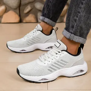 Breathable Non-Slip Men Athletic Trainers with Shock Absorb & Sweat Absorbent Design, Lightweight Running Footwear in Three Classic Colors for Workout, Walking and Daily Sports Use
