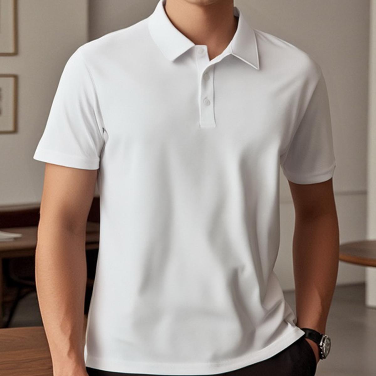 Premium Performance Polos: Ultra-Breathable, Moisture-Wicking Polos with Stretch | Fashion Collar Short Sleeve Casual Tees (Available in Various Colors) Soft, Sweat-Absorbing, Lightweight Everyday Wear