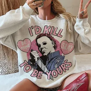 Horror Valentine's Day  Tshirt & Sweatershirt, You Slay My Heart, Be Mine, Horror Valentine's