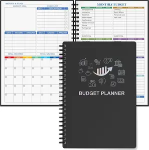 Budget Planner - Monthly Finance Organizer with Expense Tracker Notebook to Manage Your Money Effectively, Undated Finance Planner/Account Book, Start Anytimem,A5(8.6x5.9 inchs),100gsm Paper - Silvery