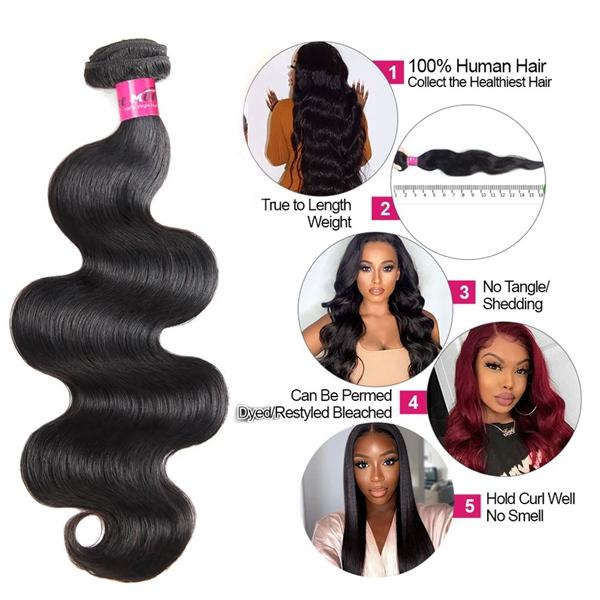 Thick Loose Deep Wave Human Hair Bundles Raw Human Hair Weave Brazilian Body Wave Quick Weave Extensions 1/3/4 Bundles #TiktokShopSpringGlowUp