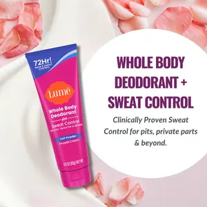 Lume Whole Body Deodorant PLUS Sweat Control Cream