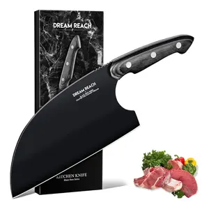 Dream Reach Serbian Chef Knife - Full Tang Knife for Meat and Vegetables, Hand Forged Kitchen Knife, Ideal Gift for Parents on Birthday