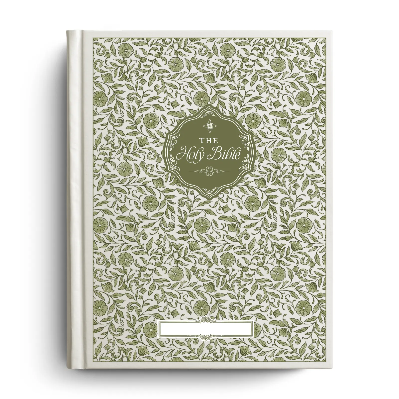 Selah Floral Notetaking Bible - ESV or NLT Translations, Single Column, Flat Binding, Personalization, Customizable Design, Office Stationery Notetaking Book, Stationery Supplies, Free Name Plate