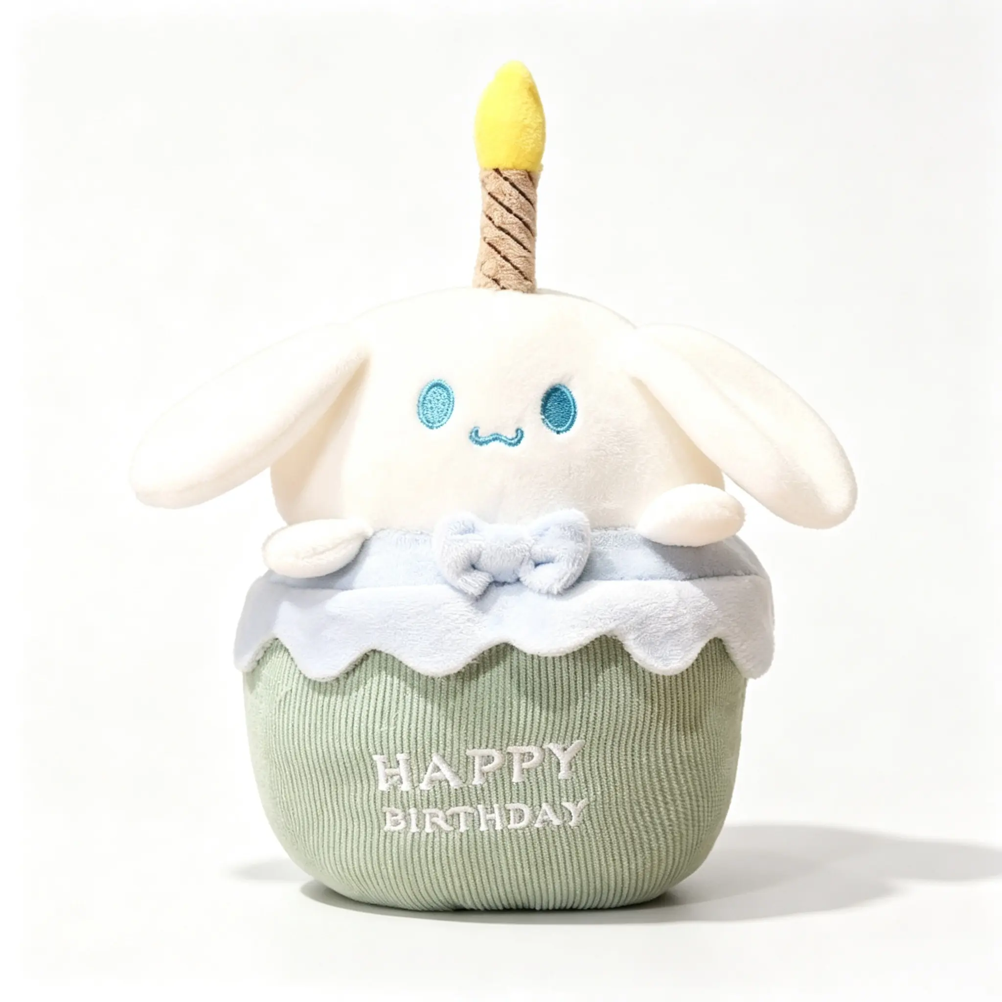 Sanrio Cinnamoroll Kuromi My Melody Cake Shaped Singing Plush Doll, Happy Birthday Melody, Nice Room Decor & Ideal Gift For Collectors
