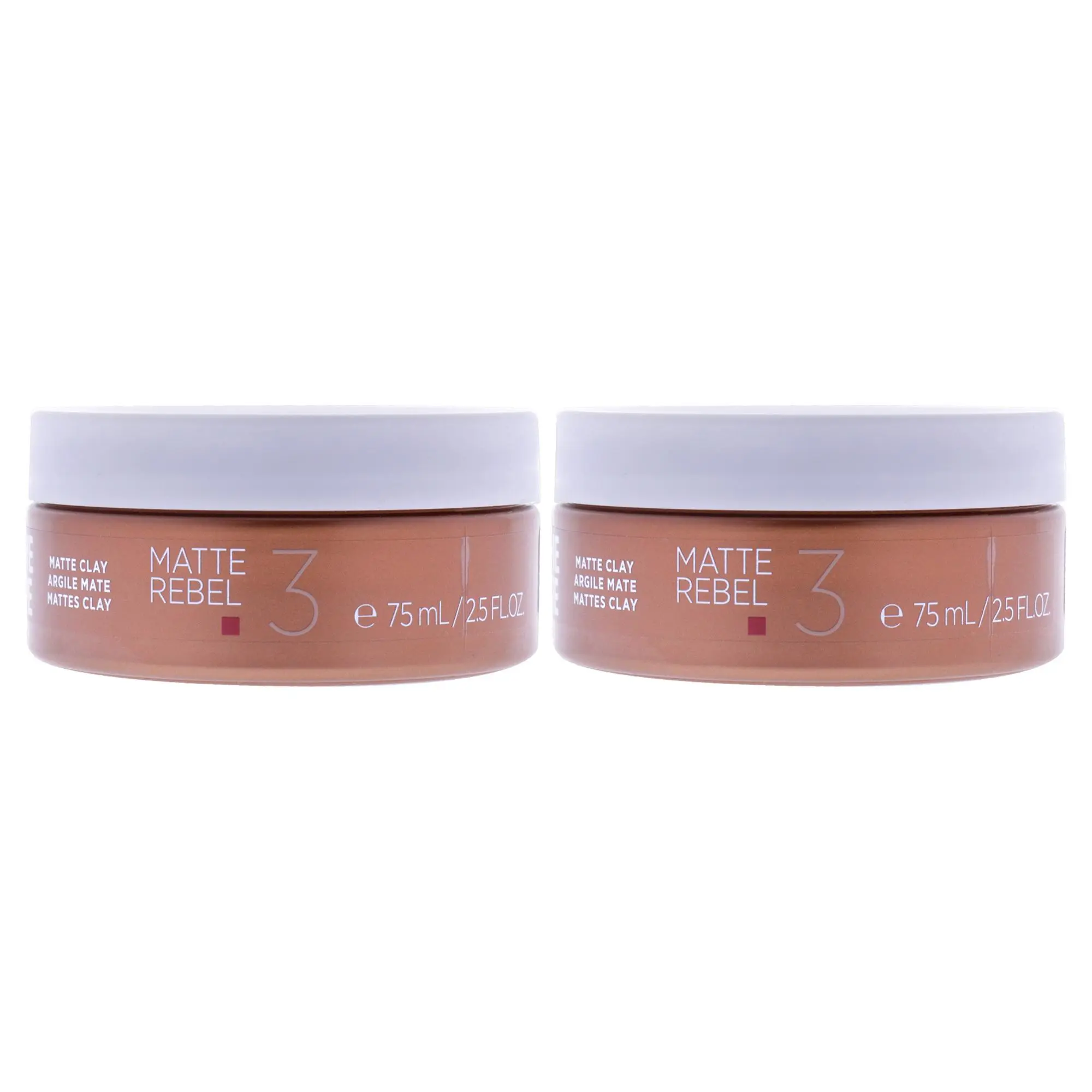 Goldwell Stylesign Creative Texture Matte Clay - Unisex Haircare Product, 2.5 oz (75ml) per Jar, Textured Look for Damp Hair, 2 Jars Pack