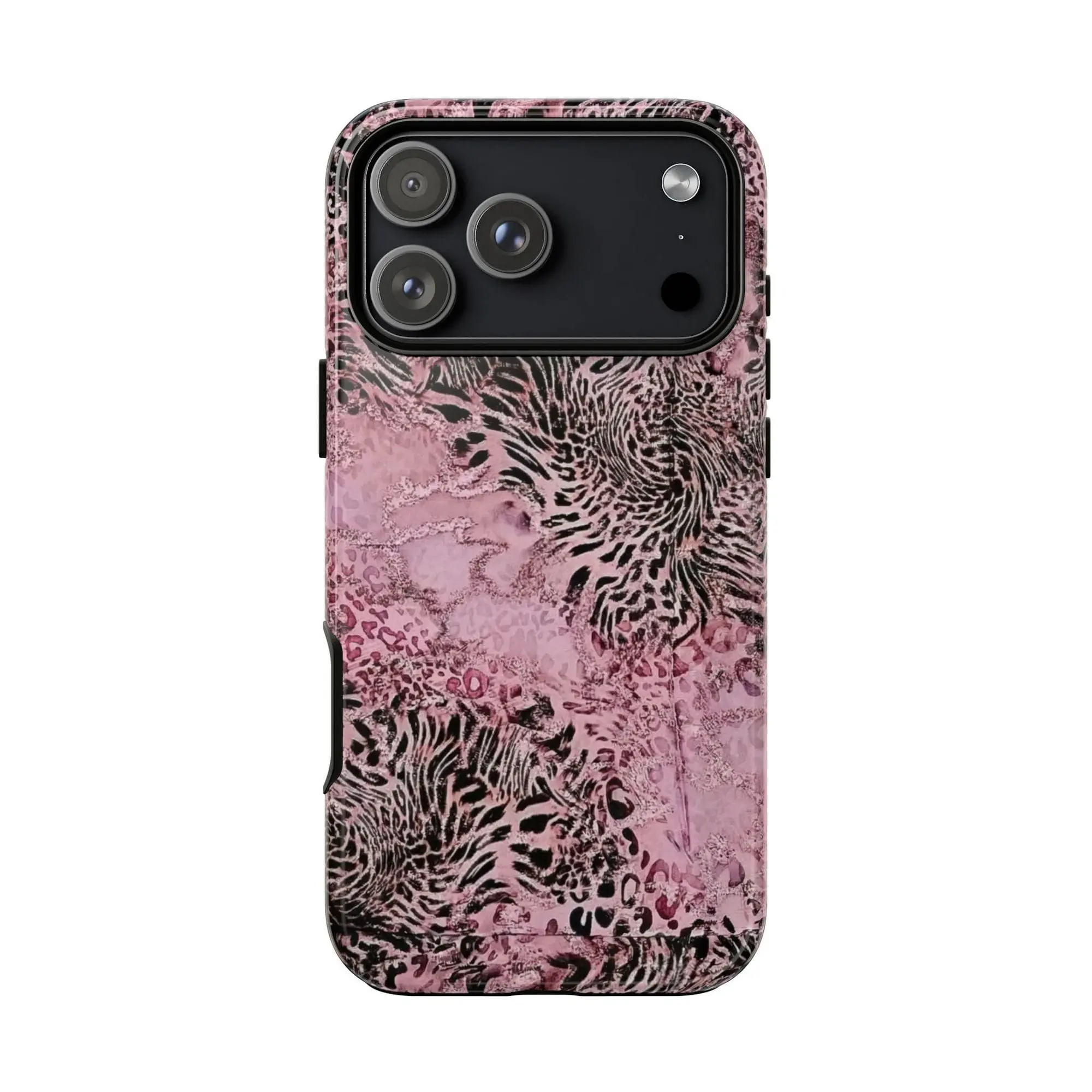 Pink Y2K Animal Print Phone Case Retro Leopard Pattern for iPhone 17 16 15 14 13 12 11 X