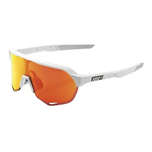 100% Glasses S2 - Soft Tact Off White - HiPER Red Multilayer Mirror Lens