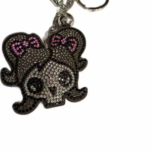 Gray Skull Girl Handbag Charm, Bag Accessory for Purses, Handbag Charms, Charms For Purses