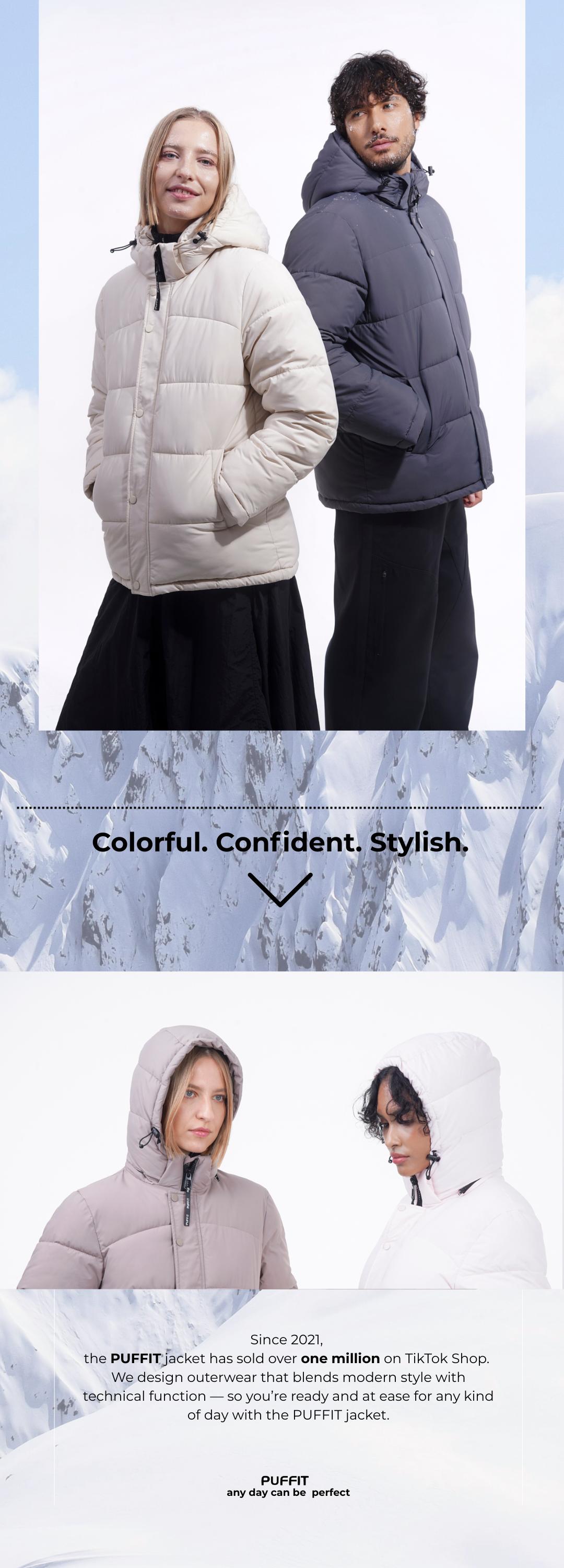 【Last Sale】PUFFIT WarmCore Premium Detachable-Hood Puffer Jacket | Classic Lightweight Winter Coat, Windproof, Water-Repellent, Adjustable Drawstring Design