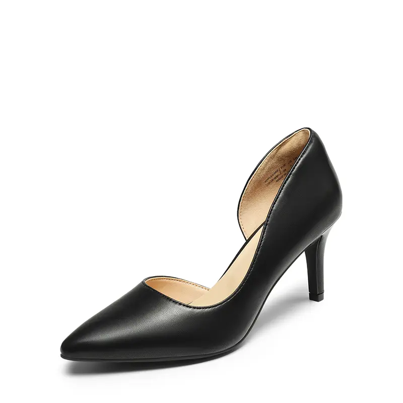 Dream Pairs Women's Classy D'Orsay Pumps, Pointed Toe Vegan Leather 3-Inch Stiletto Heels for Parties & Weddings, Footwear, Pointed Toe Shoes, Stylish, Stiletto Heel Pumps, Flexible, 3 In, Padded Sole, Chic, Cushioned, Elegant, Evening, High Heels, Heeled