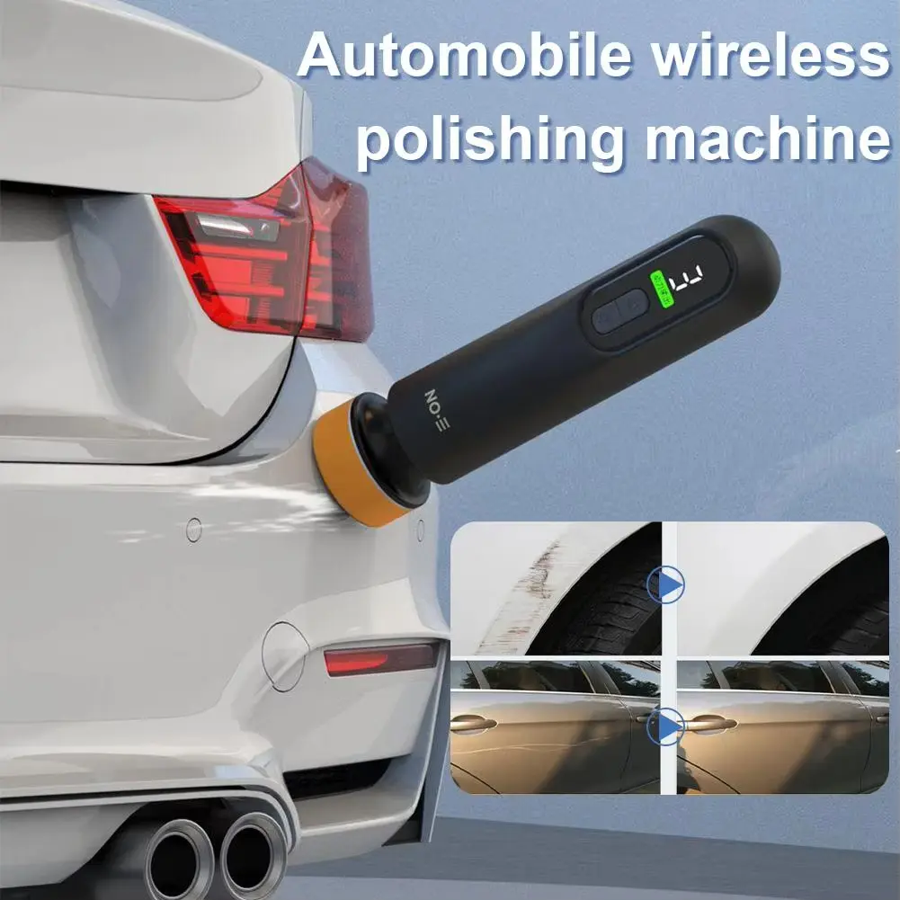 Joytutus Cordless Portable Rechargeable Car Polisher/Waxing Tool with Adjustable Speed & LED Display for Professional & Home Use Polishing Tool Automotive Polishing Tools