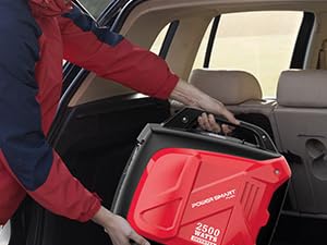 Powersmart 2500W Inverter Gas Generator ,39-Pound RV Ready Outdoor Generator, Parallel Capability, Quiet Generator for Home Use,Camping,Low Fuel Consumption,Portable,Quiet Operation,Outdoor Use, Hurricane,Emergency(HB5020 HB5020C)