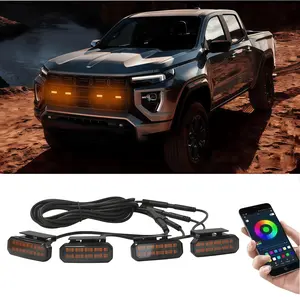 LED Front Grille Light for GMC Canyon Car Daytime Running Light Wheel Eyebrow Lamp for Pickup Offroad 12V Enhances Visibility Adds Unique Look