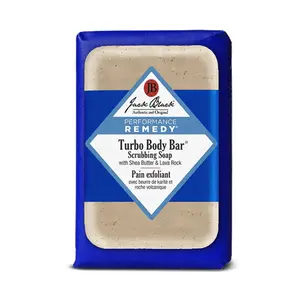 Jack Black Performance Ready Turbo Body Bar Scrubbing Soap with Shea Butter & Lava Rock 6 OZ