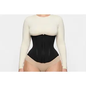 Elás Hourglass Corset Waist Trainer- Black