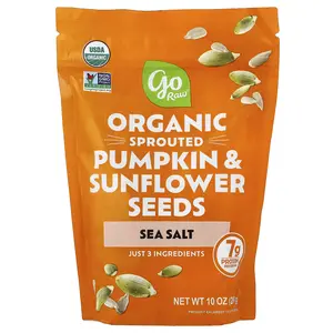 Go Raw Organic Sprouted Pumpkin & Sunflower Seeds, Sea Salt, 10 oz (284 g)