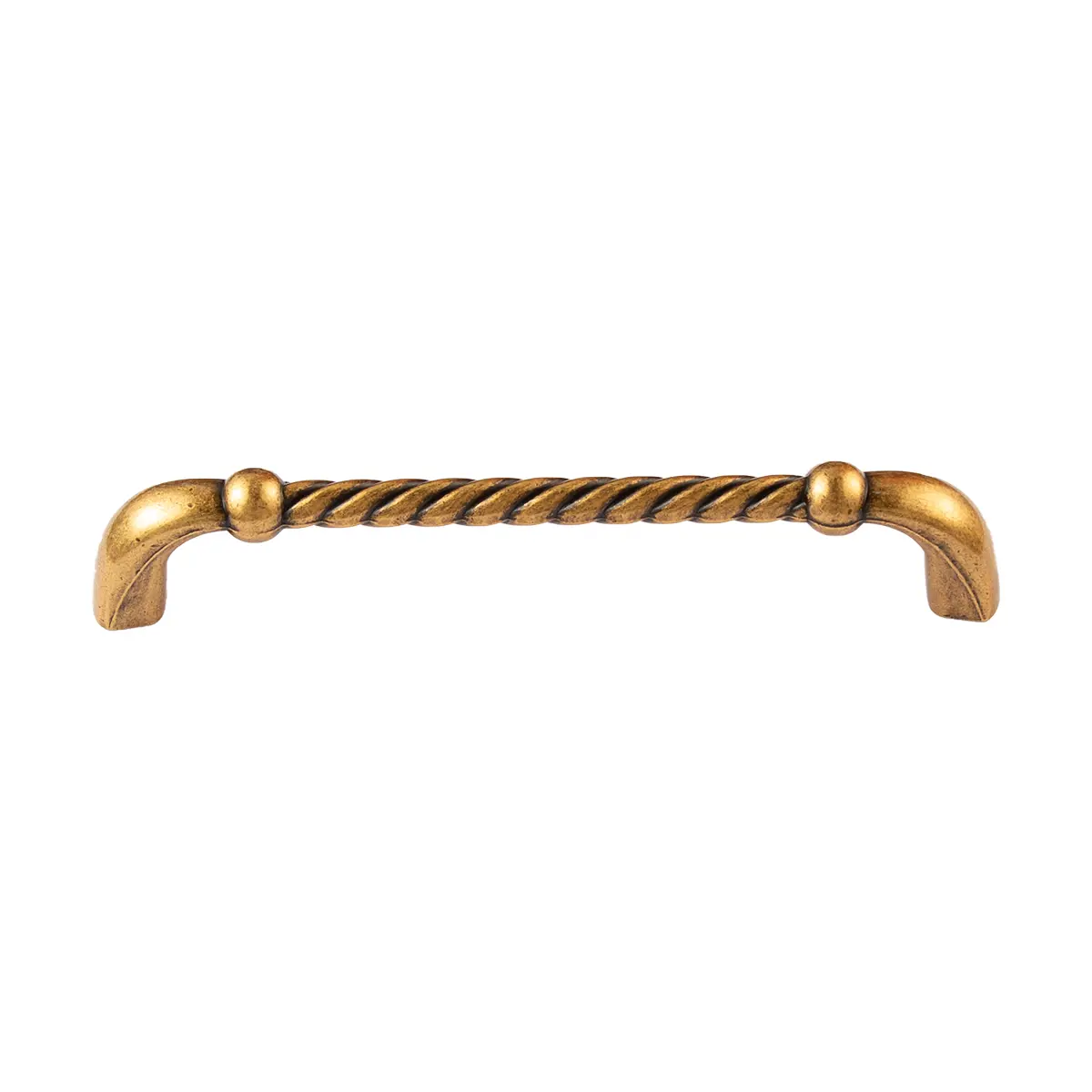 Utopia Alley HW439/440/441EB Naples Pull Handle/Knob - Decorative Cabinet Drop Pull Handles/Knobs for Cabinets and Drawers - Vintage Cabinet Hardware with Hand Finished Antique European Brass - Metal Drawer Pull Handle/Knob, knob/3.75"/5" center to center