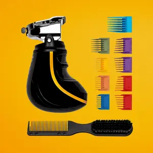 Buzz Buddy - 360° Clipper with 360° Swivel Head, Precision Ceramic Blade, Quiet Motor, IPX7 Waterproof, Complete Cordless Kit for Professional Grooming