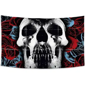 De-ftones Music Tapestry Flag 40x60 inch Outdoor Indoor,Ablum Cover tapestry for Bedroom Living room dorm wall with Brass Grommets Vivid Color and Fade Proof Decorations Rose