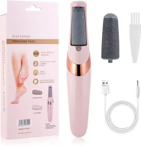 Electric Foot File & Callus Remover – Rechargeable Waterproof Pedicure Tool with LED Light, 2 Speeds & Dual Rollers for Cracked Heels & Dead Skin Removal