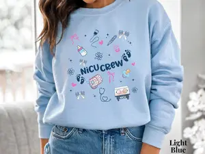 NICU Nurse Sweatshirt, Neonatal ICU Nurse, Doodle Nursery Nurse, Graduation Gift for Baby Nurse Nursing Student, NNP Shirt