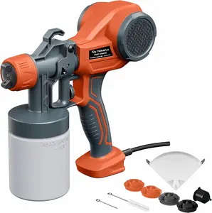 TILSWALL Electric spray gun,portable Electric Paint Sprayer for Home & Garden,360° Rotating Nozzle, High Pressure Multi-Mode | Small Power Tool with Filter Paper & Accessories capacity container yer Ultra-Light Handheld fathersdaygift