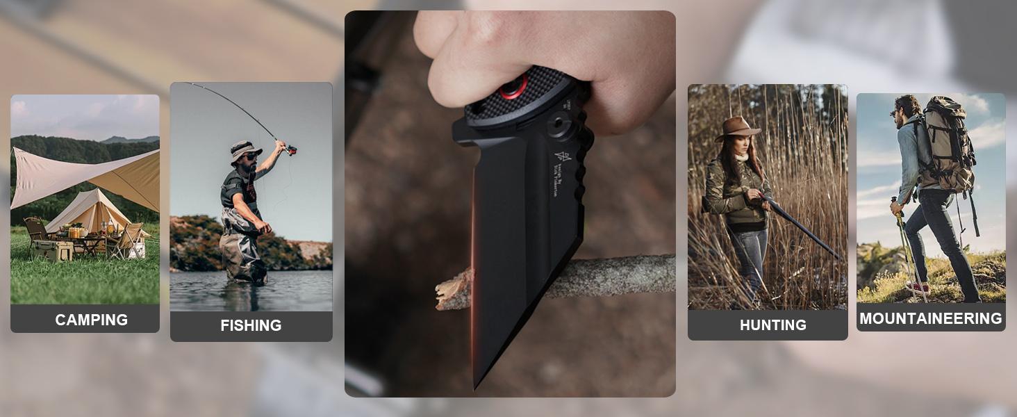 Artisan Cutlery Proponent Tool Knife D2 Steel Blade, Green G10 Handle, Pocket Knife for Outdoor Camping and and Christmas gift