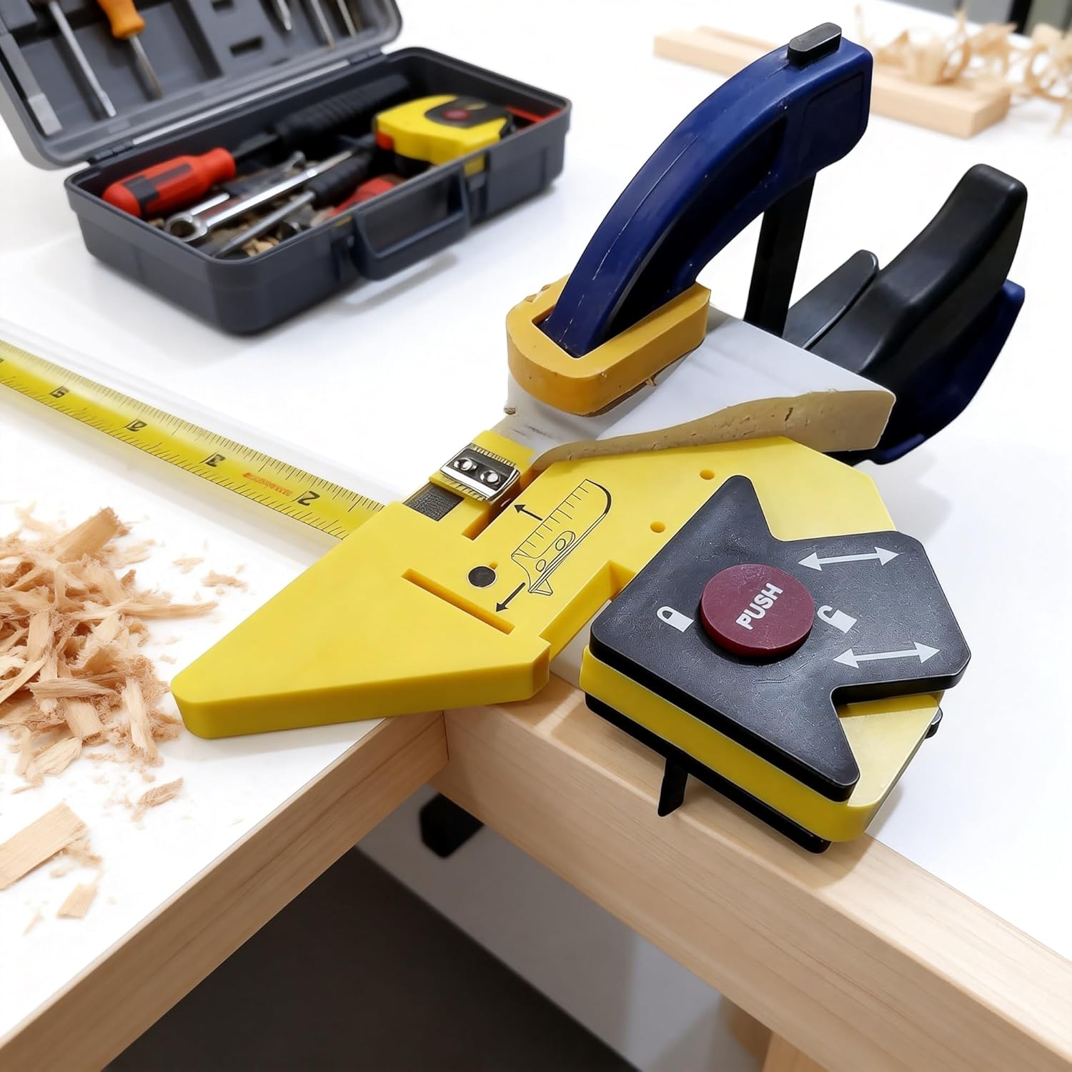 45-Degree Trim Gauge & Miter Guide Tool for Accurate Baseboard and Molding Cuts, Easy Measuring & Marking Carpentry Tool