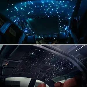 500pcs Fiber Optic Star Light Set for Car & Home - Remote Controlled Twinkle Ceiling Lights DIY Installation Kit