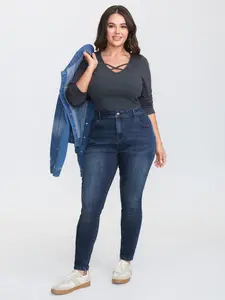 【Butt Lifting】BLOOMCHIC Plus Size Supersoft Stretchy Skinny-Fit Jeans BBL [M-6X] 2026 Summer Vibes Swimweek